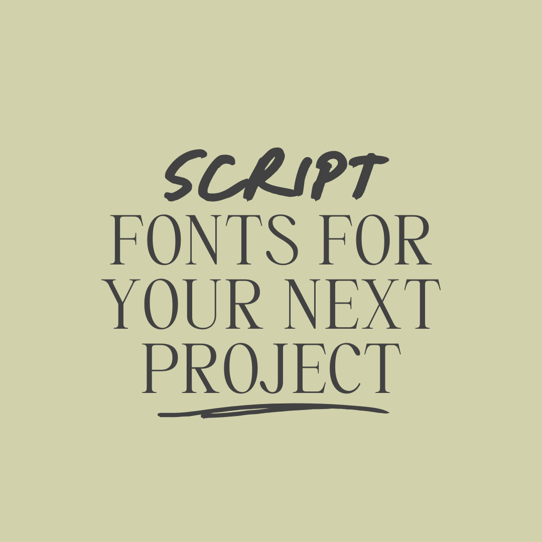 Script Font Inspiration